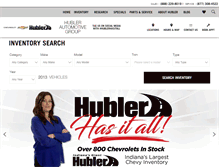 Tablet Screenshot of drivehublerchevy.com